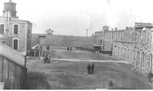 A view of the yard at the State Penitentiary